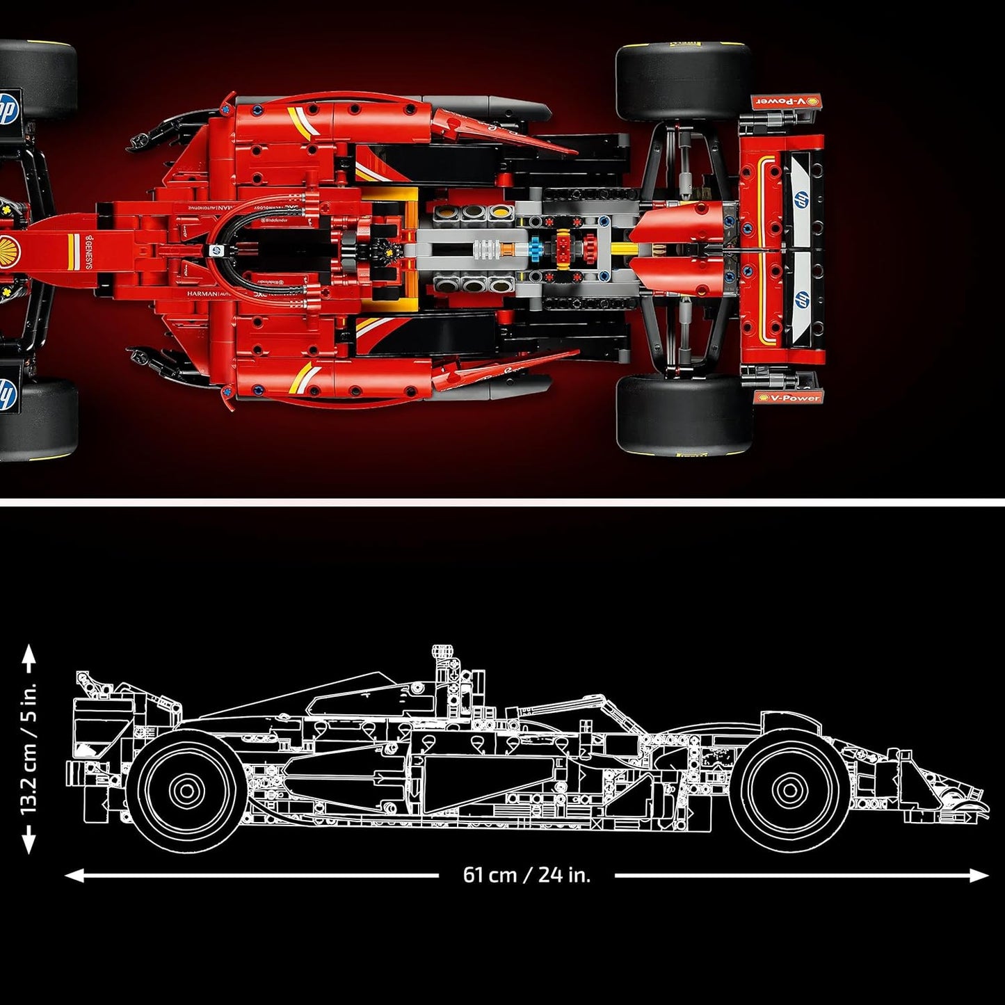 Lego -Technic 42207 Monoposto F1 Ferrari SF-24 Formula 1 Costruzione 1361 pz 18+
