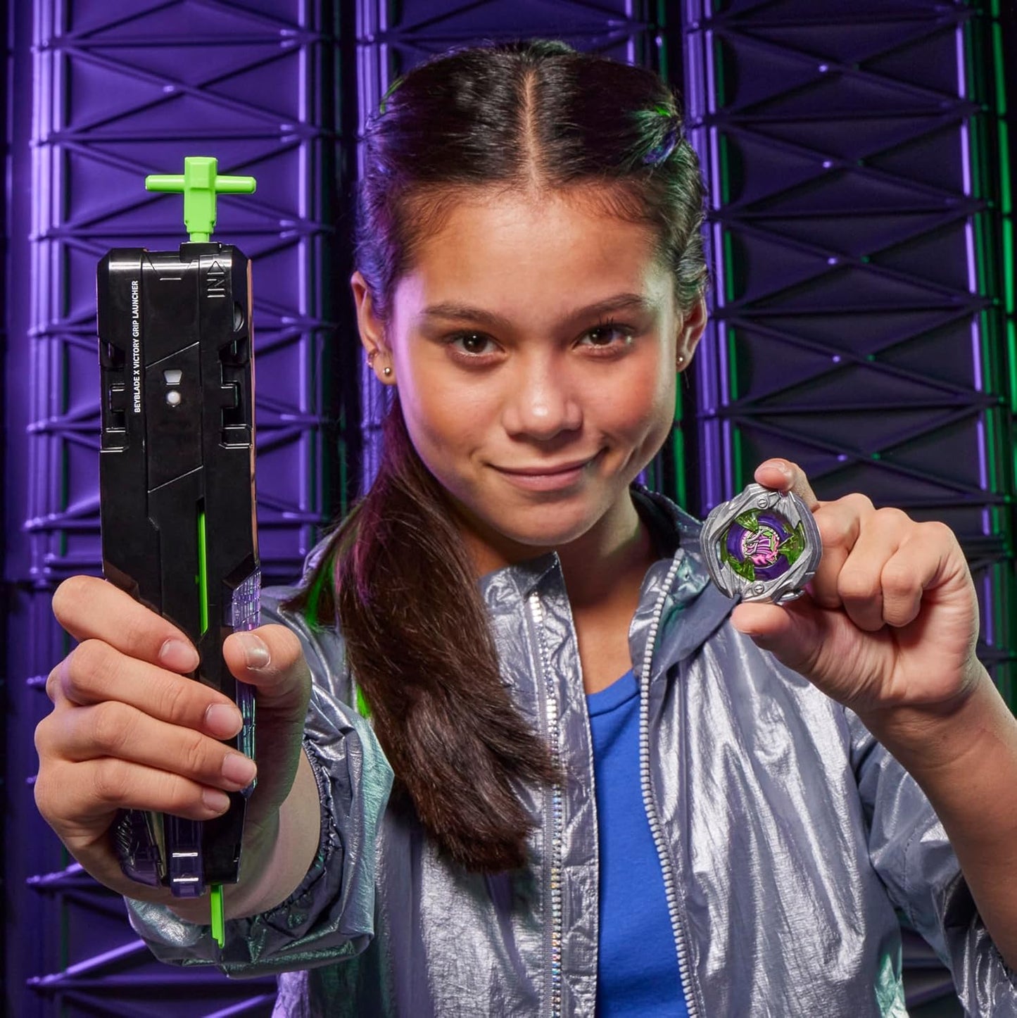 Hasbro - Beyblade X  (Deluxe Launcher Pack Top) Set Lanciatore Victory Rotaz. Dx