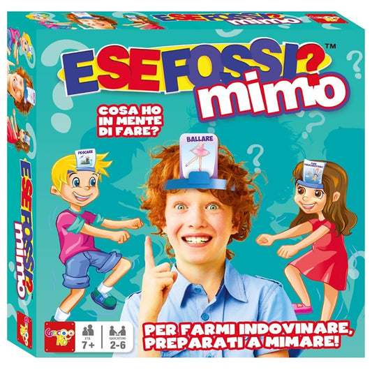 E Se Fossi? Mimo Gioco Di Societa' Con Figure Carte Game Di Gruppo 2-6 Giocatori