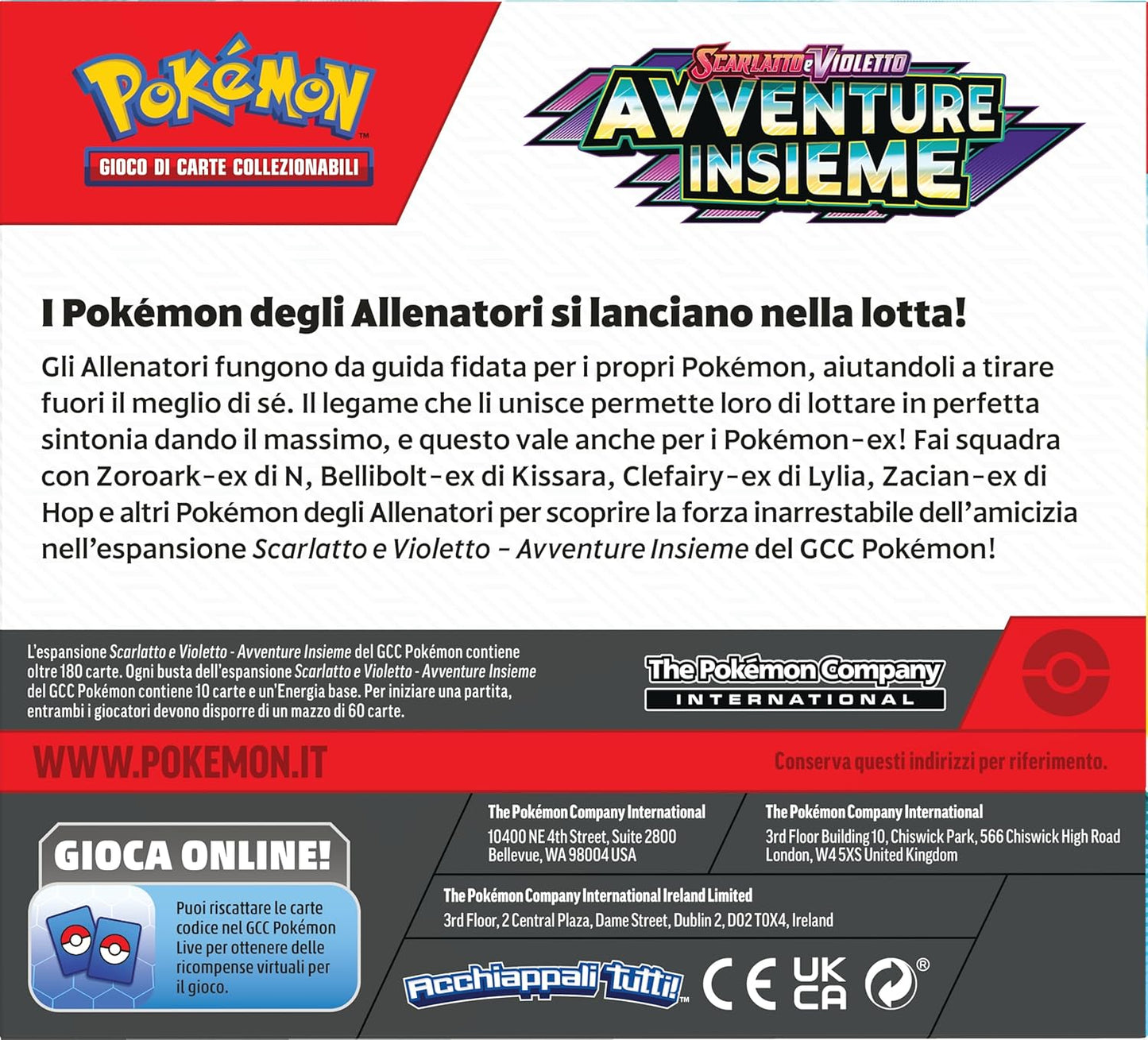 Pokemon GCC - buste dell’espansione Scarlatto e Violetto - 36 buste di espansione edizione ITA