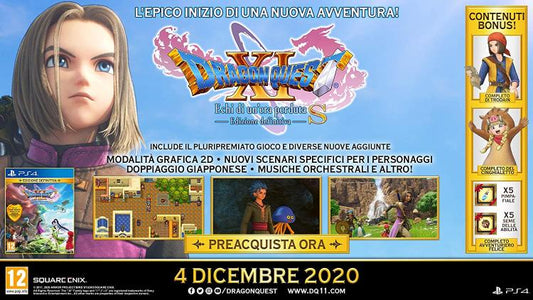 Dragon Quest Xi - Echi Di Un'Era Perduta Ps4 Gioco Italiano Playstation 4 Ita