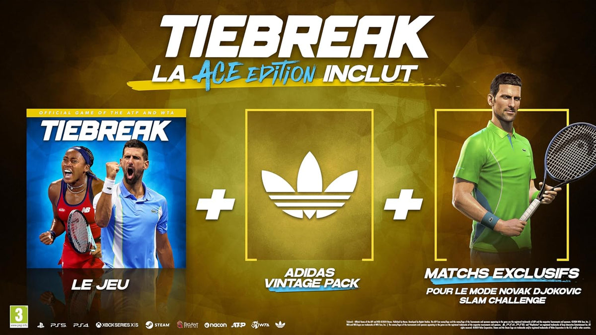 Tiebreak - Ace Edition Official Game Atp / Wta Ps5 Gioco Tennis Ita Playstation 5