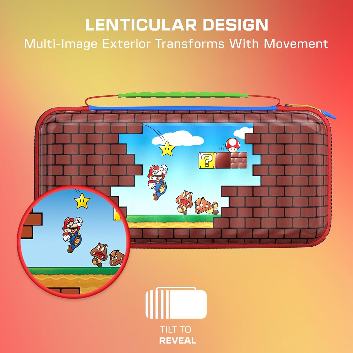 Turtlebeach Nintendo Switch 2 / SW Oled Custodia Mario Bricks Borsa Da Viaggio