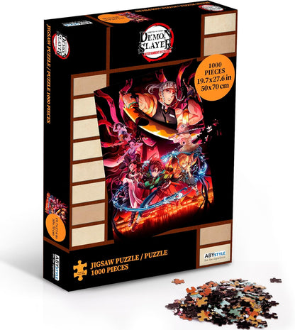 Abystyle Demon Slayer Puzzle Chiave Artistica Scena di Battaglia - Puzzle 1000 Pezzi