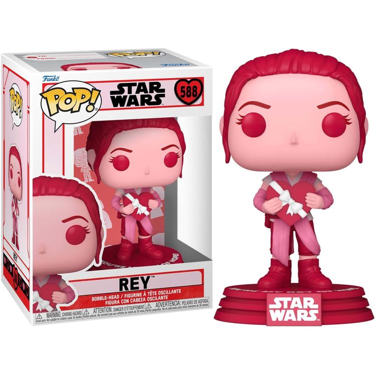 Funko Pop! Star Wars (588) Rey S. Valentines Vinyl Figure 9Cm Statuetta Statua