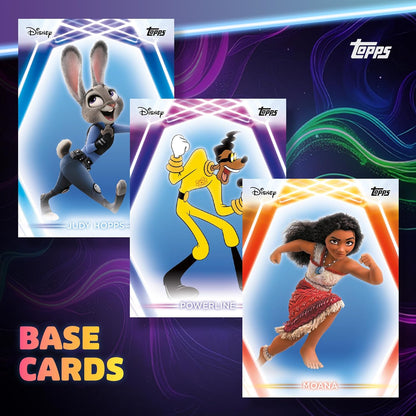 Topps Neon Disney 2026 Mega Box Card Collezionabili 50 Carte Ufficiali - 10 Buste TCG