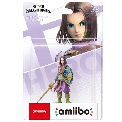 AMIIBO NINTENDO SUPER SMASH BROS - HERO NO.84 FIGURE EROE DRAGON QUEST SWITCH
