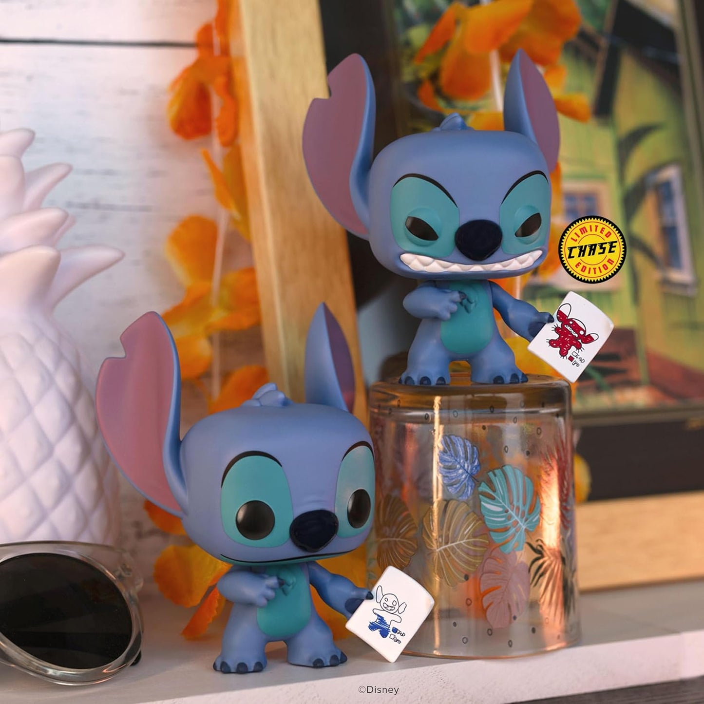 Funko Pop ! Disney Lilo & Stitch - (1744) Stitch w/Mood Chart Vinyl Figure 9Cm