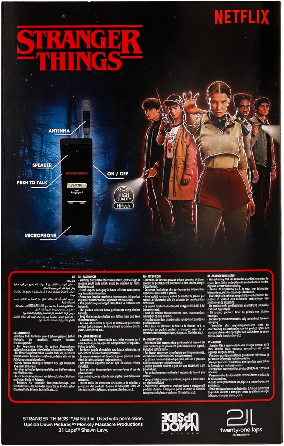 Walkie Talkie Stranger Things 2 pz Ricetrasmittenti Dustin / Lucas S.T.