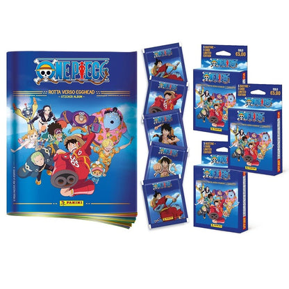 Panini One Piece Road Egghead Sticker Mega Starter Pack [Album + 20 Bustine + 6 Card)