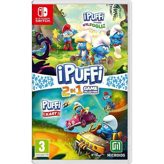 I Puffi Collection 2 Giochi in 1 + Travel Case Custodia Videogioco EU Multilingua Ita