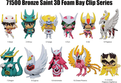 Saint Seiya Knights Of The Zodiac 3D Foam Bag Clip – Blind Mystery Box Figure 1pz