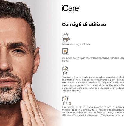 iCare Patch Microaghi Fronte Acido Ialuronico HD Lifting Antirughe Brevettato