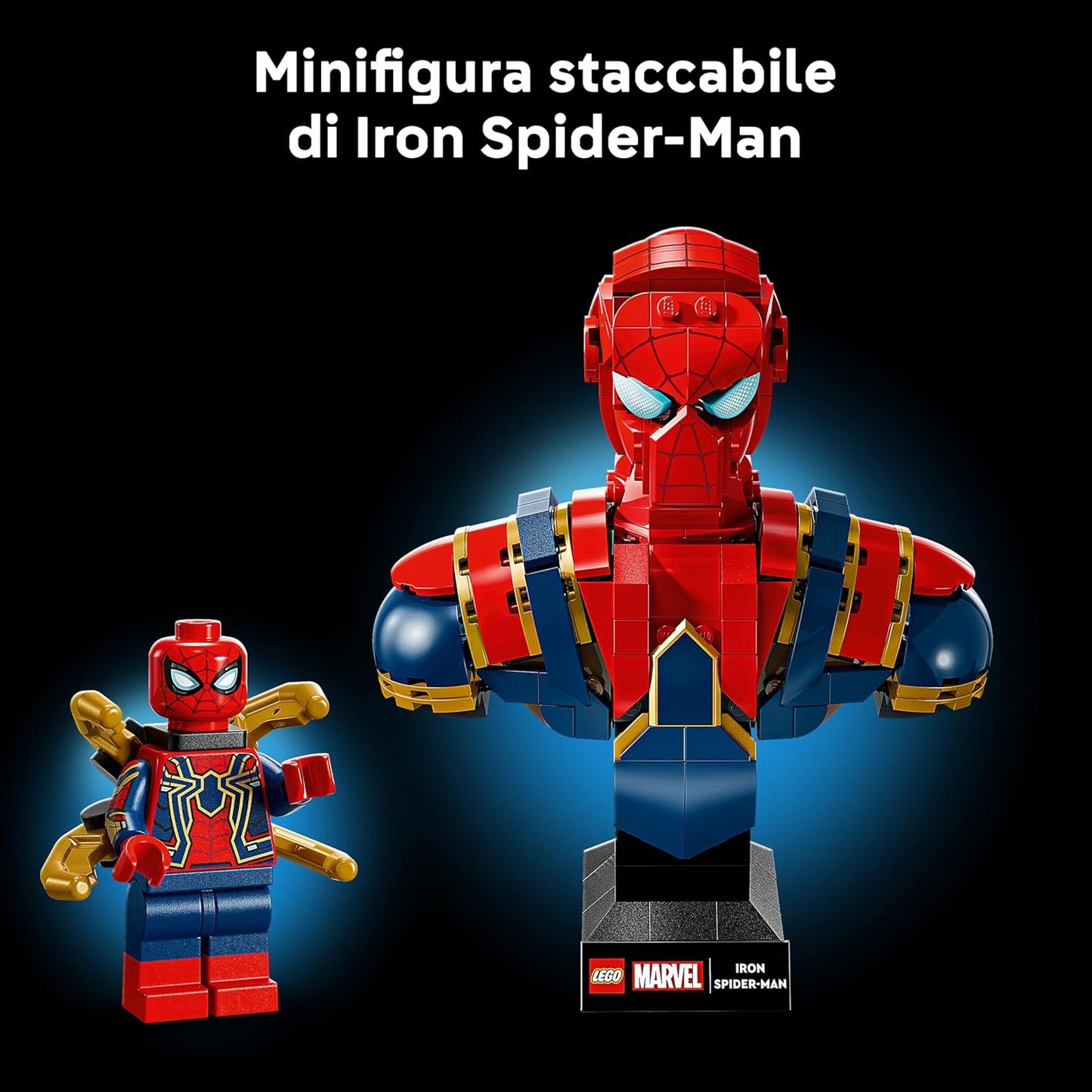 Lego - Marvel 76326 (Busto di Iron Spider-Man) Figure Costruzioni 379 pz 18+ Infinity