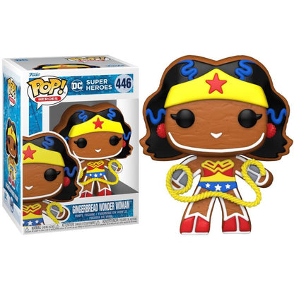 Funko Pop ! Heroes - Dc (446) Gingerbread Wonder Woman Vinyl Figure 9Cm Statua