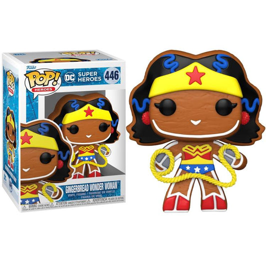 Funko Pop ! Heroes - Dc (446) Gingerbread Wonder Woman Vinyl Figure 9Cm Statua