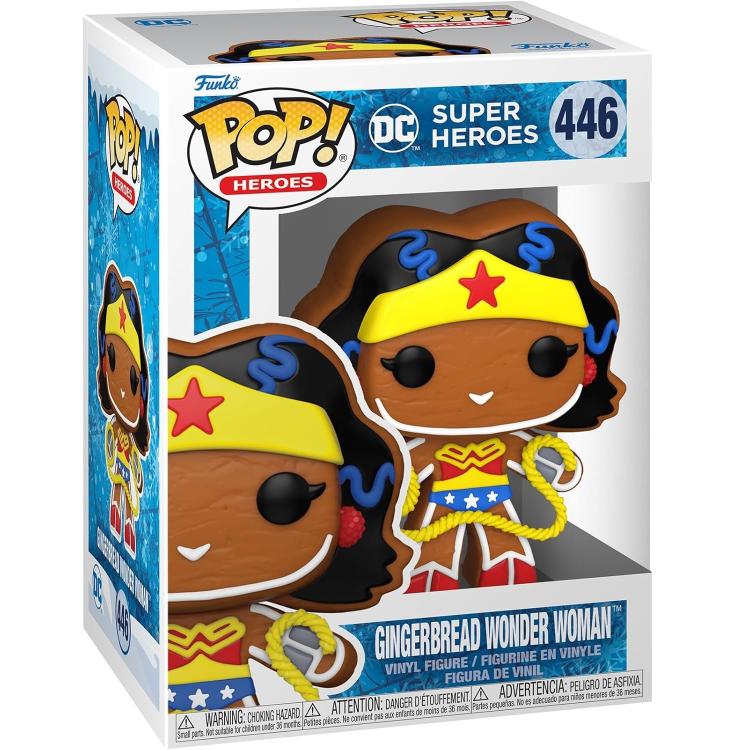 Funko Pop ! Heroes - Dc (446) Gingerbread Wonder Woman Vinyl Figure 9Cm Statua