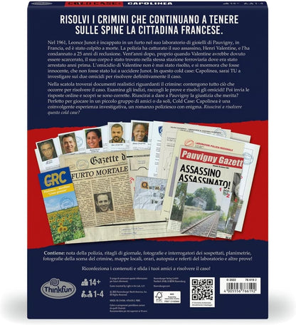 Ravensburger Cold Case 4: Capolinea Gioco Investigativo Poliziesco Da Tavolo