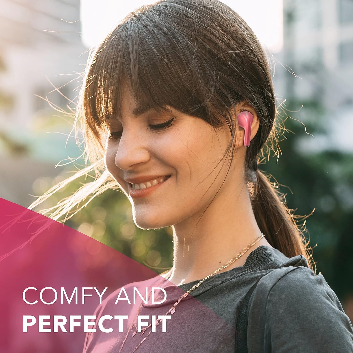 CELLULARLINE MUSIC SOUND AURICOLARI WIRELESS SWAG TWS BLUETOOTH POWERBANK ROSSO