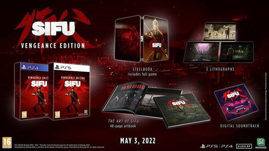 Sifu Vengeance Steelbook Edition Ps4 Gioco Italiano Play Station 4 Kung Fu Ita