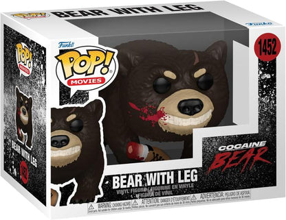 Funko Pop ! Movies Cocaine Bear - (1452) Bear W / Leg Figure Vinyl Blood 9Cm