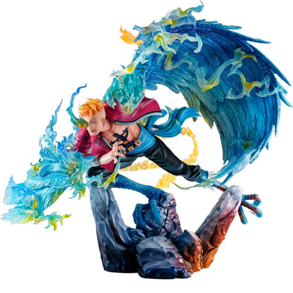 Megahouse - One Piece MAS-Maximum PVC Marco the Phoenix Leader of 1st group of Whitebeard Pirates Statua 32 cm