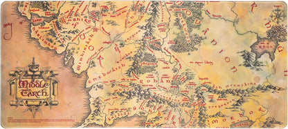 Desk Mat XXL Il Signore degli Anelli Mappa Terra di Mezzo Tastiera E Mouse Pad Pc
