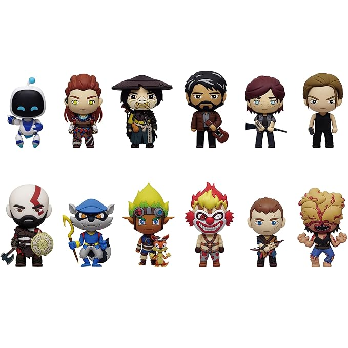 PlayStation 3D Foam Bag Clip Series 1 – Blind Mystery Box Figure 1pz