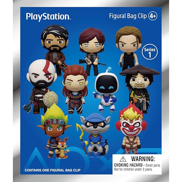 PlayStation 3D Foam Bag Clip Series 1 – Blind Mystery Box Figure 1pz