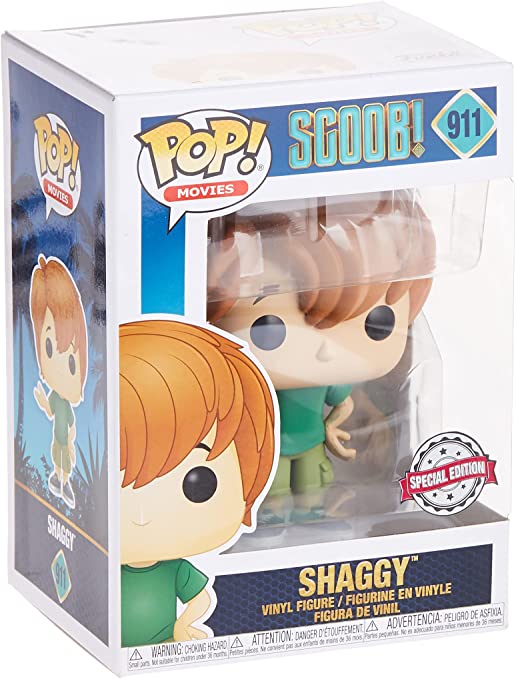 Funko Pop Movies Scoob ! - Shaggy 911 Special Edition Vinyl Figure Statuetta
