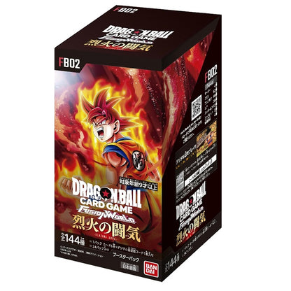 Dragon Ball Super Card Fusion World FB-02 JAP Box 24 Buste Tcg Blazing Aura
