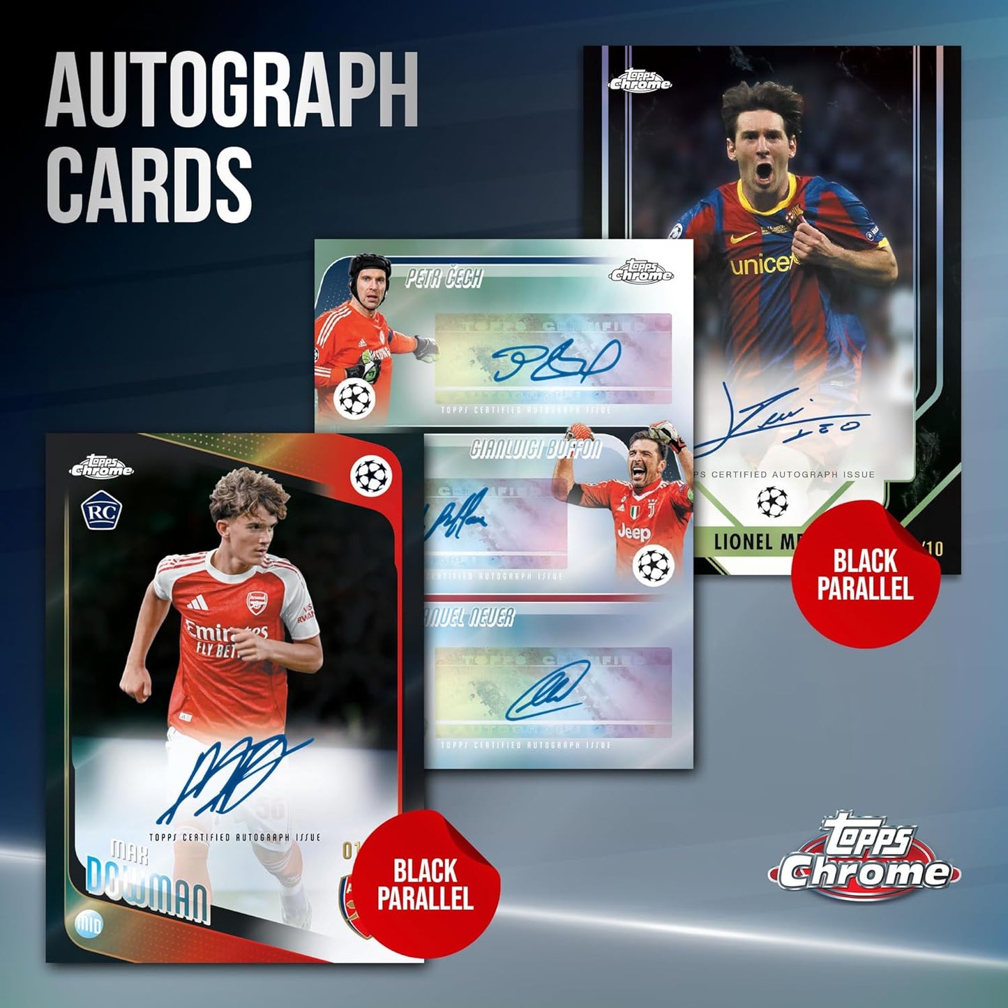 Topps Chrome UEFA Club Competitions 2025/26 Blaster Box Trading Cards Calcio