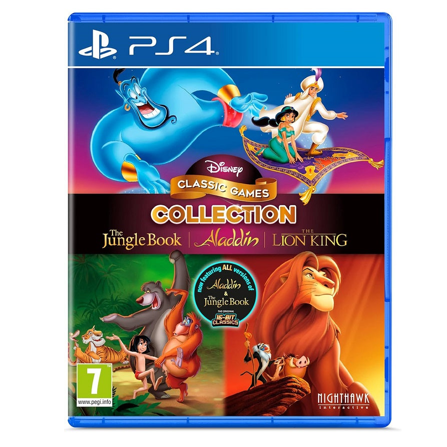 Disney Classic 3 Games Aladdin / Lion King / Jungle Book Ps4 Gioco Nuovo