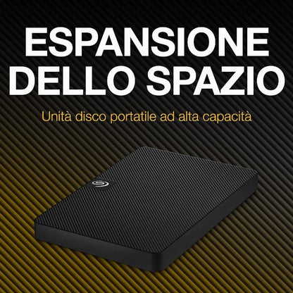 Seagate Expansion +Rescue Hard Disk Esterno 1Tb Hdd Ext 2.5" Memoria Pc Ps4