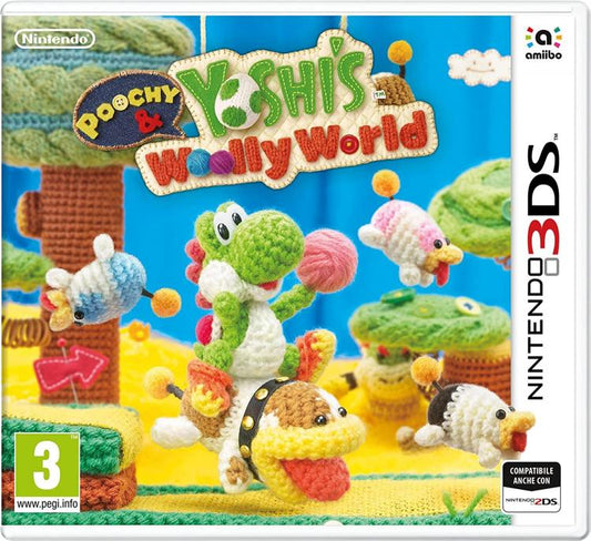 Poochy & Yoshi'S Woolly World Nintendo 3Ds 2Ds Xl Nuovo Gioco Italiano Sigillato