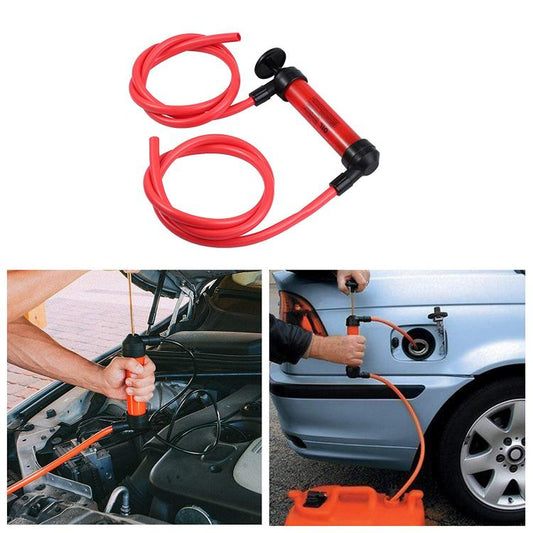 Pompa Sifone Travaso Benzina Diesel Gasolio Olio Gonfiatore Aspira Liquidi Acqua