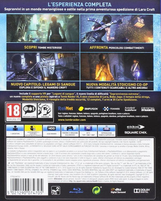 Rise Of The Tomb Raider 20 Years Celebration Ps4 Gioco Italiano Playstation 4