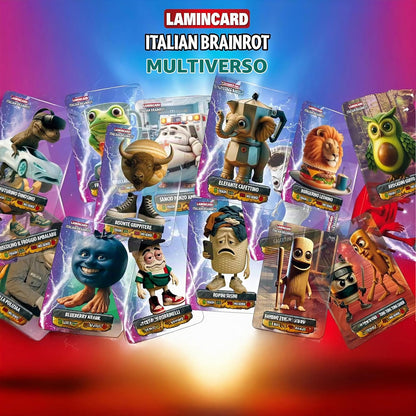 Raccoglitore Lamincard Italian Brainrot Multiverso + 1 Bustina – Album Ufficiale Diramix TCG