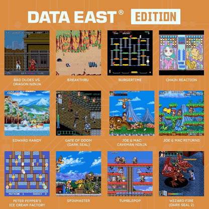 Super Pocket (Data East® Edition) - Console Portatile con 18 giochi Arceda classici