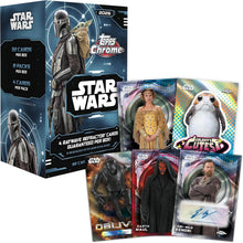 Topps Chrome - Star Wars Value Box 2026 Card Collezionabili 32 Carte Ufficiali - 8 Buste TCG