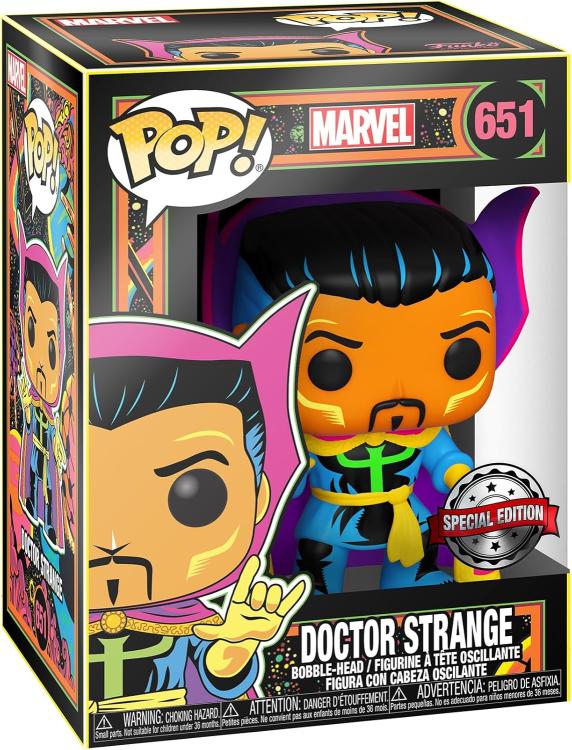 Funko Pop ! Marvel Studios Blacklight (651) Doctor Strange Statua Vinyl Figure