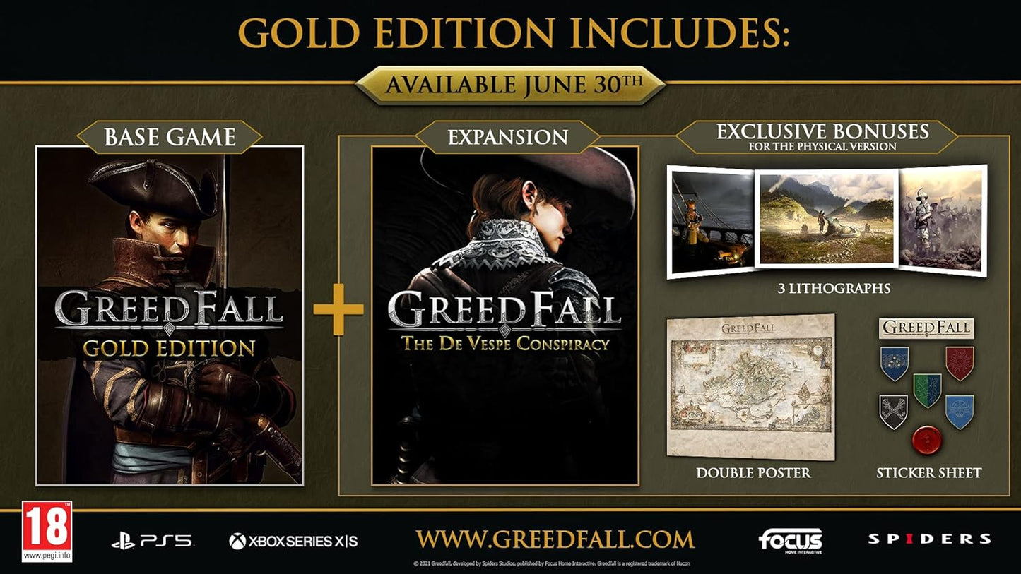 Greedfall Gold Edition Ps5 Gioco Pal Italiano Playstation 5 Videogioco Nuovo