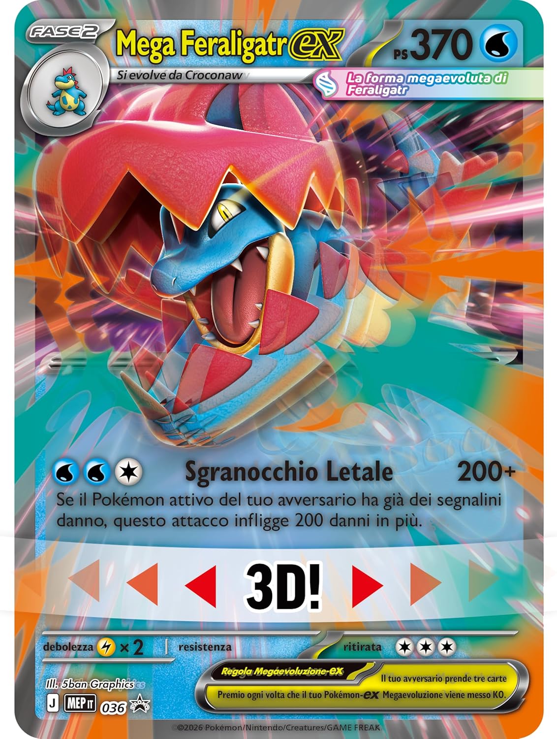 Pokémon GCC: Megaevoluzione Ascesa Eroica - Collezione Mega Feraligatr-ex