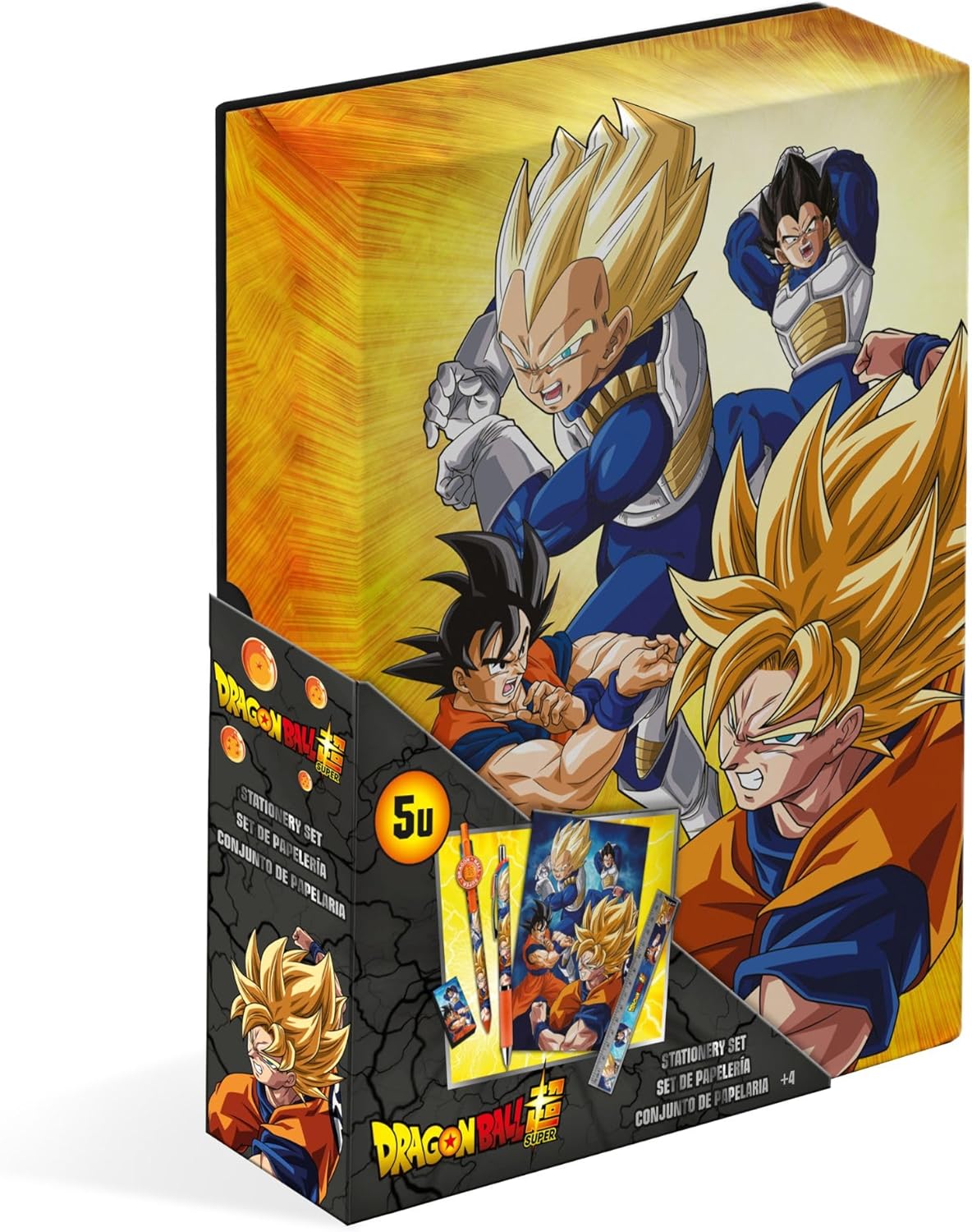 Dragon Ball Super: Scatola Regalo Set Di Cancelleria A Tema Goku e Vegeta