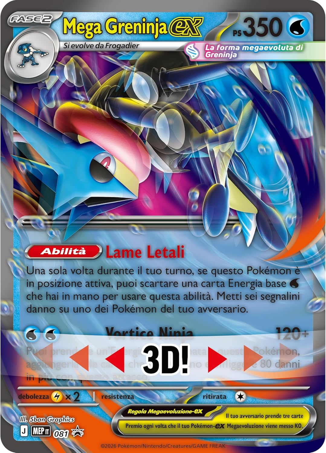 Pokémon GCC: Collezione Premium Mega Greninja Ex - Espansione Edizione Italiana