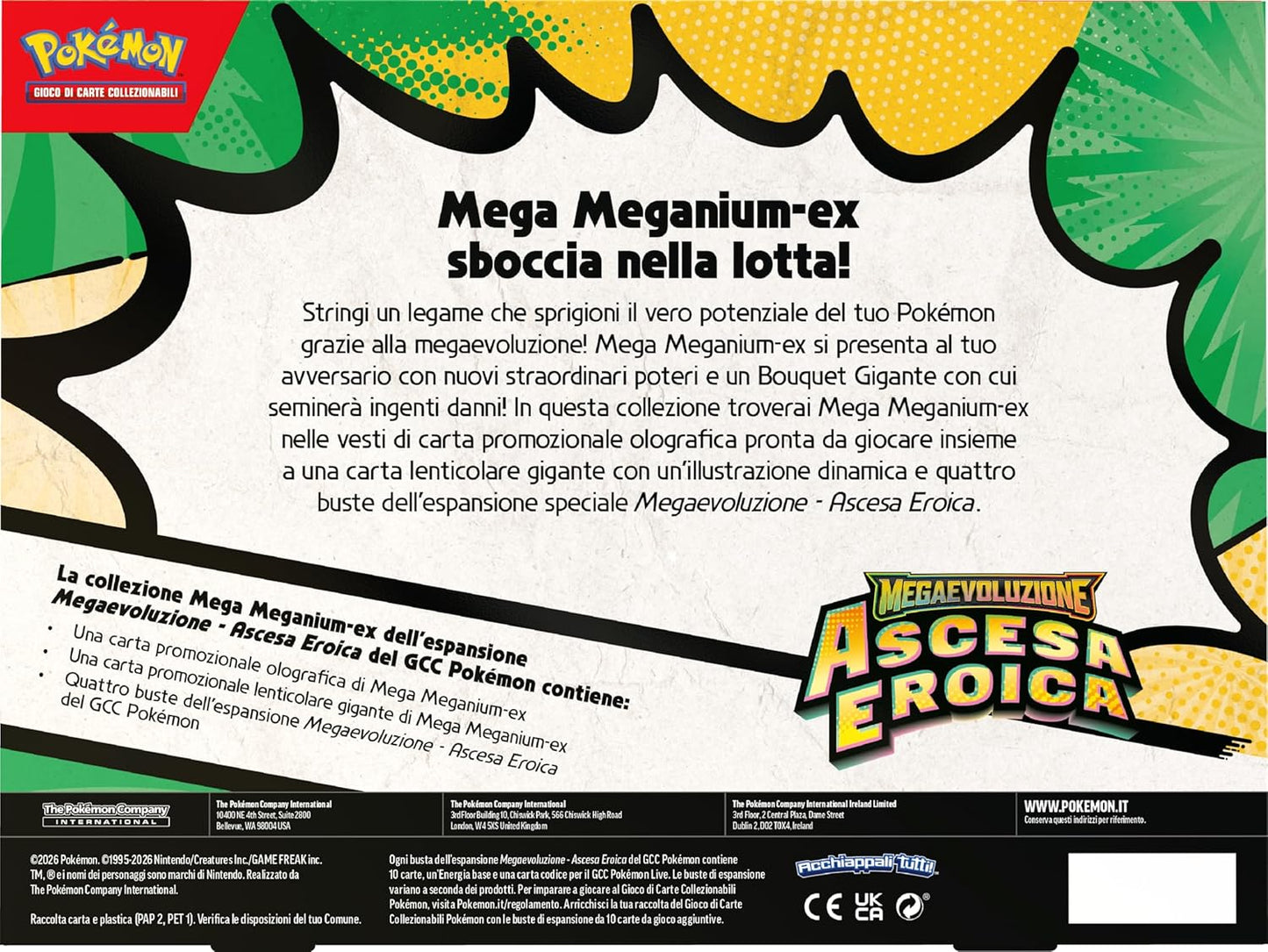 Pokémon GCC: Megaevoluzione Ascesa Eroica - Collezione Mega Meganium - Ex