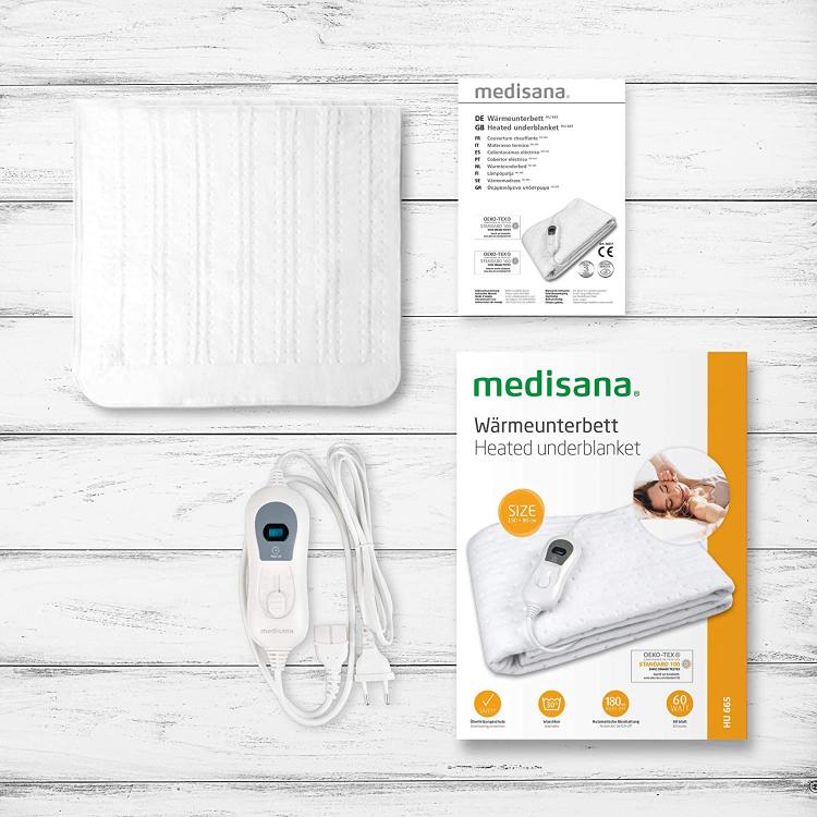Medisana Scaldaletto Singolo Hu 665 Spegnimento Automatico 3 Temperature