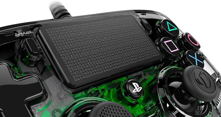 CONTROLLER NACON WIRED PS4 LUMINOSO COMPACT LIGHT EDITION LED VERDE PAD NUOVO
