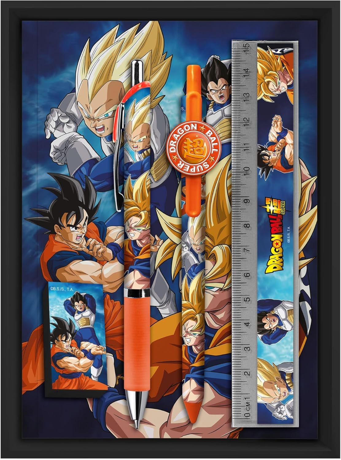 Dragon Ball Super: Scatola Regalo Set Di Cancelleria A Tema Goku e Vegeta