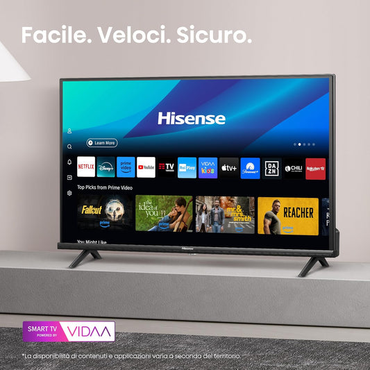 Hisense Smart TV 32" 2025 32E43QT HDR VIDAA U8 Airplay2 Game Mode Alexa